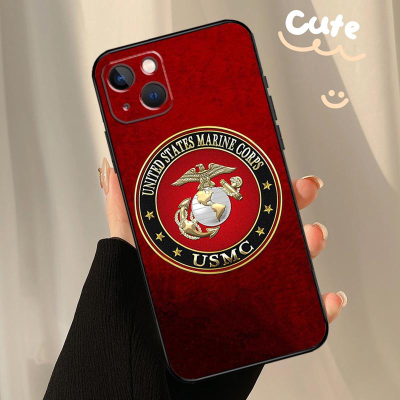 Veteran Marine Corps Phone Case For iPhone SE 2022 XR X XS Max 7 8 Plus 12 13 Mini 11 12 13 14 15 Pro Max Cover