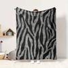 Zebra Print Flannel Blanket Throw Blanket Soft Warm Sofa Bed Camping Car home Decor Unique Christmas Gift C9301829