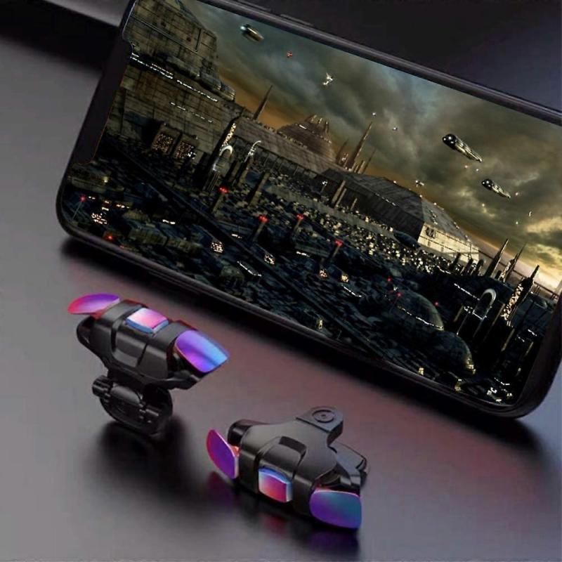 W3J 1 пара триггеров для мобильного игрового контроллера, джойстик для игр на сотовом телефоне s5b, триггер для управления четырьмя пальцами