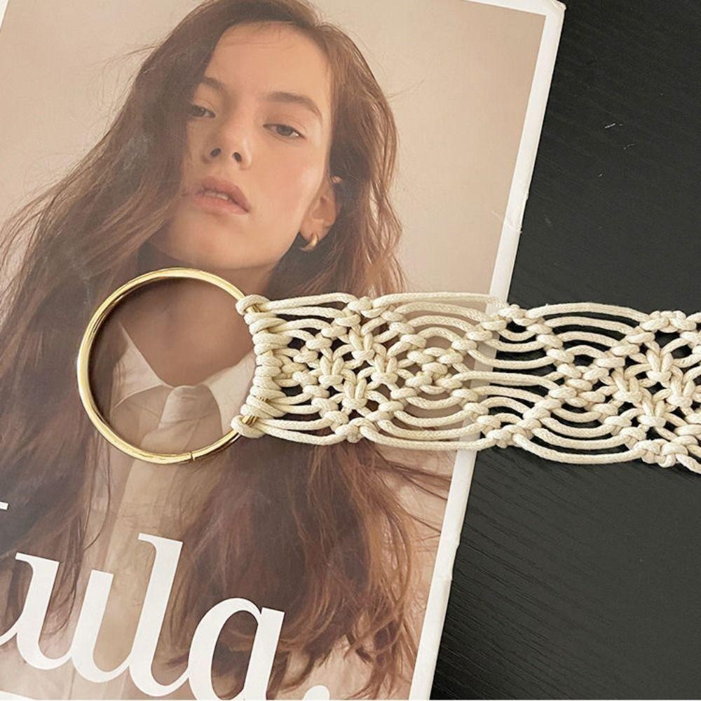 Waistband Ethnic Style Belt Hollow Tassel Waist Chain Simple Bohemian Belt Dress Decoration