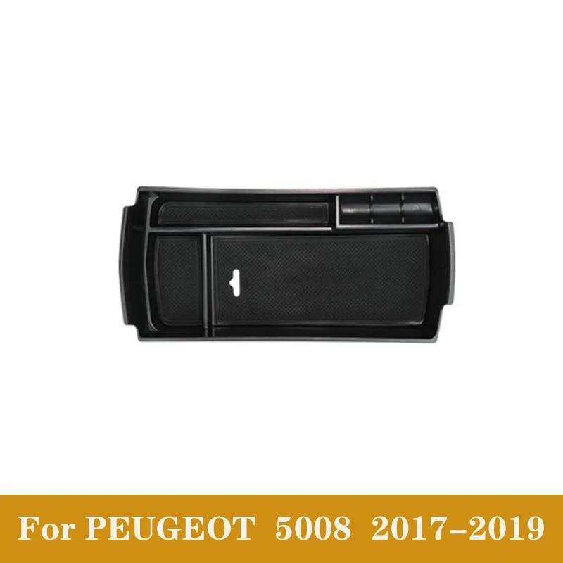 Для Peugeot 2008 3008 GT 4008 5008 308 408 автомобильный черный интерьер консоли подлокотник ящик для хранения перчаток лоток-контейнер-органайзер