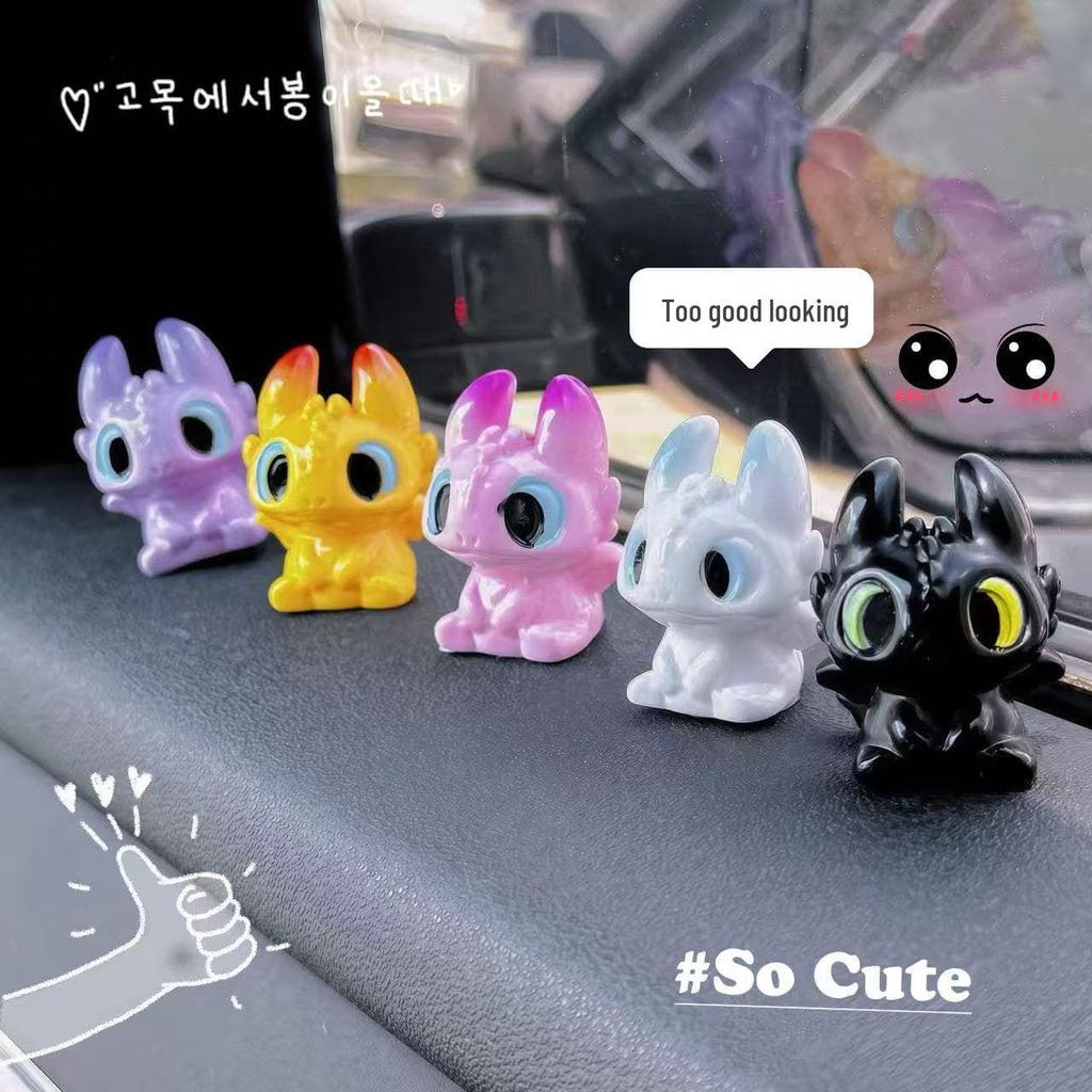 Cute Toothless & Partner DIY Car/Desk Ornaments - How to Train Your Dragon Theme