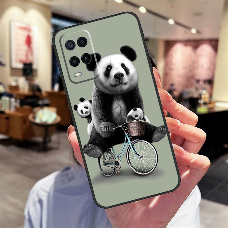 Мультяшный Милый Медведь Панда Чехол Для Oppo A40 A60 A80 A18 A38 A58 A78 A98 A16 A76 A96 A15 A17 A77 A74 A94 A54 A57S Обложка