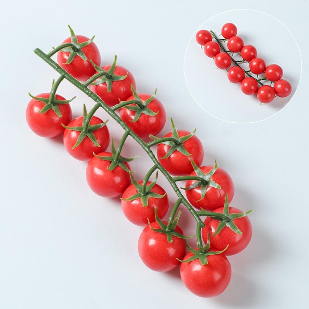 Hanging Simulation Tomatoes Model Lifelike Tomatoes Ornament Fake Fruit Props Hotel Decor
