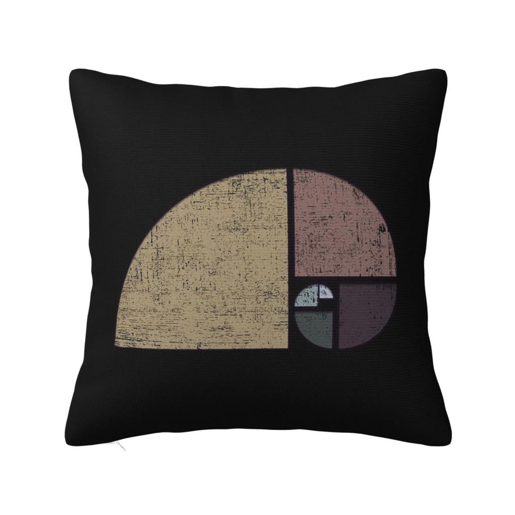 Fibonacci Spiral - Golden Spiral Square Pillowcase Cushion Cover Pillow Case Throw Pillow Cover for Home Sofa Living Room