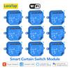 LoraTap Tuya Умный переключатель для рулонных штор, жалюзи, трубчатый мотор, процентное управление, пульт, голосовое управление через Google Home, Alexa