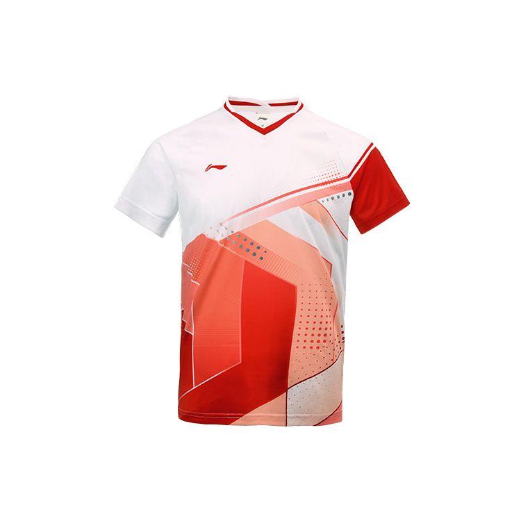 Li Ning Training Sports быстросохнущая футболка с коротким рукавом и шорты, комплект для мужчин, белый, черный AAYS011-1+ AKSR471-1