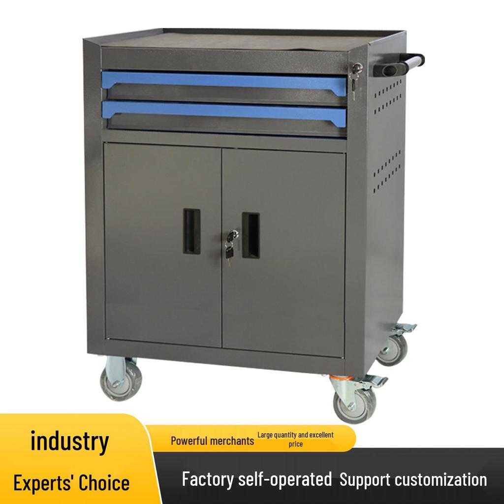 Mobile Heavy-Duty Tool Cabinet with Drawers for Auto Repair and Workshop Use