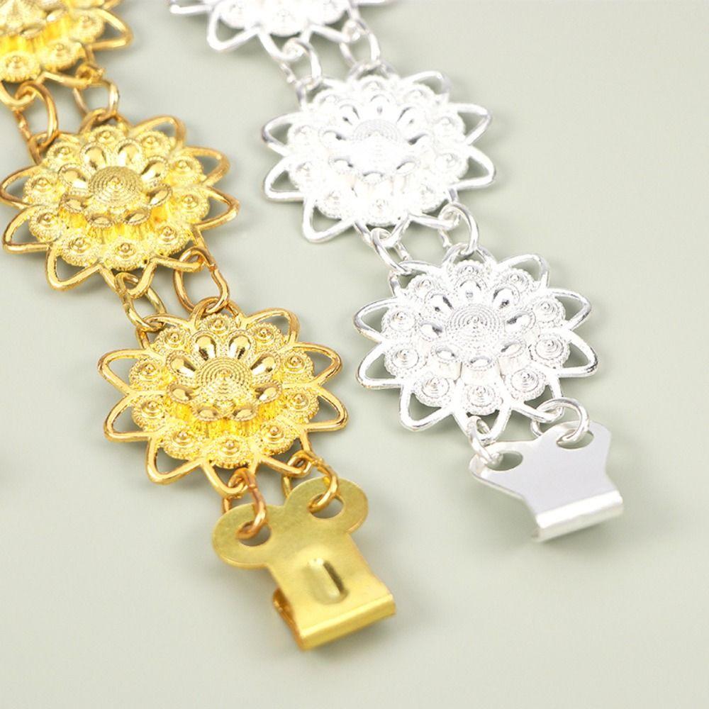 Bell Ethnic Style Belt Silver Dance Dress Belt Chains Vintage Gold Belt  Party Decoration