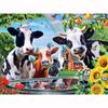 DIY Cow 5D Diamond Painting Full Round Mosaic Animal Diamond Embroidery Cross Stitch Kits Wall Sticker Home Decor