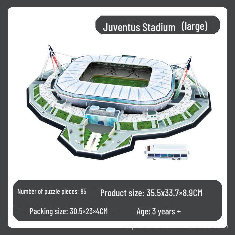 Реал Мадрид 3D Пазл Футбольное Поле Модель: Игрушка для сборки без клея и кубок Лиги чемпионов - идеальный подарок на день рождения для мужчин