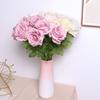 5pcs Rose Artificial Flowers Bouquet Silk Flowers Wedding Marriage Decoration Supplies Fake Flower for Garden Home Decor Outdoor
