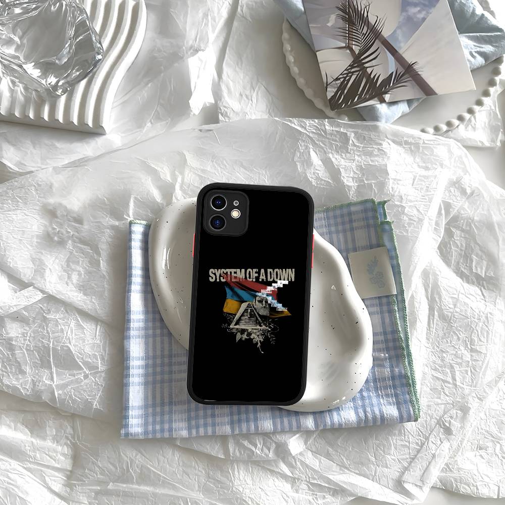 Band S-System Of A D-Down Phone Case For IPhone 11 12 13 14 15 16 Pro Plus X XS MAX Matte Bumper Shockproof Cover