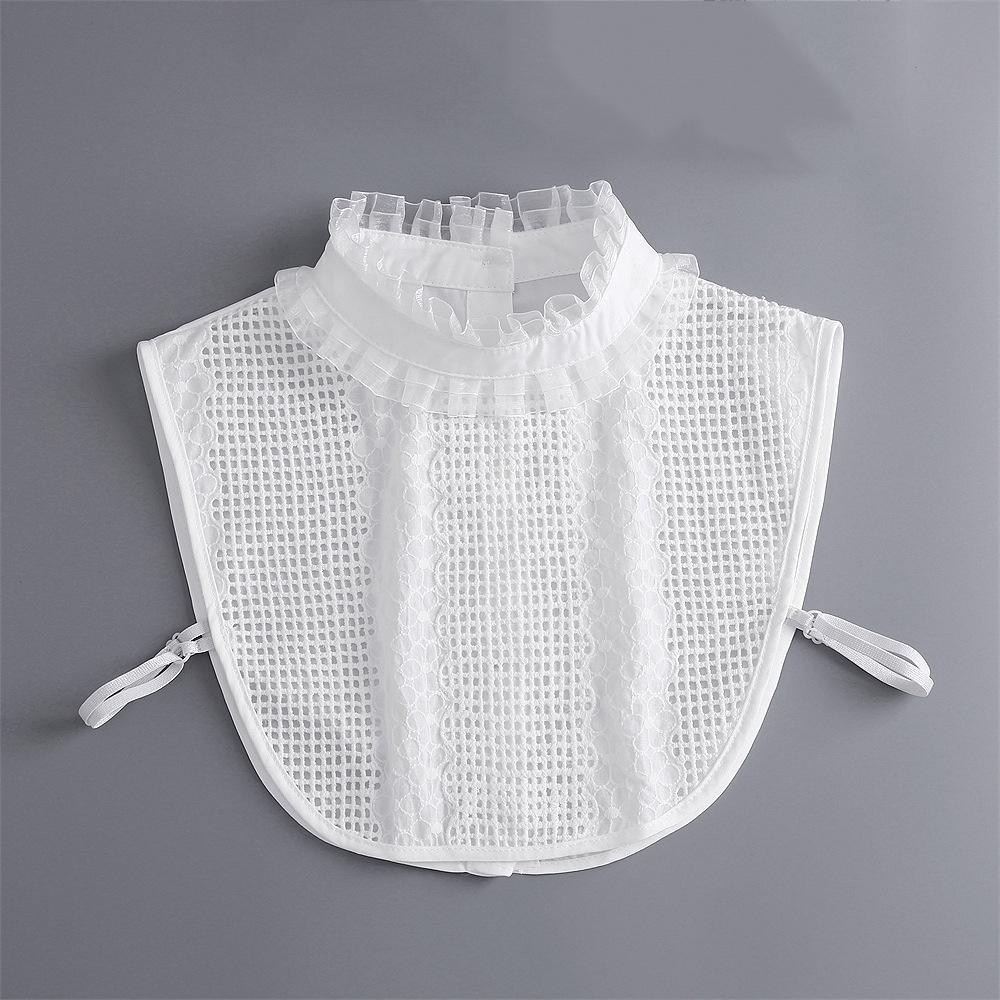 Women Lace Fake Collar Female Vintage Detachable Shirt Collar Neckwear False Collar Lapel Blouse Top Women Clothes Accessories