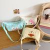 Hello Kitty Cute Cartoon Nylon Crossbody Bag With Printed Design For School And Outings
