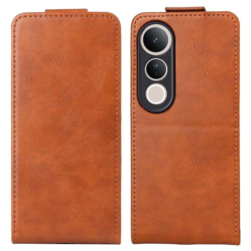 Чехол-подставка для vivo V50 Lite 5G с магнитной застежкой, откидной вертикальный кожаный чехол для телефона с держателем для карт