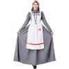 M-xxl Medieval Nurse Costume Unique Colorful Design Ideal For Halloween And Cosplay