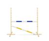 Jumping obstacle for Hobby Horse 120cm, two beams - blue and yellow
