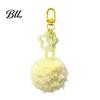 Bag Decorative Accessories Plush Ball Keychain, Fluffy Pompom Pendant with Hollow Star, Backpack Multi Purpose Hanging Accessory Purse Accessories,
