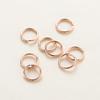 50-200Lot 14K 18K Gold Necklace Open Single Jump Ring Lobster Clasp Connector Split Ring Fitting Diy Jewelry Making Accessories