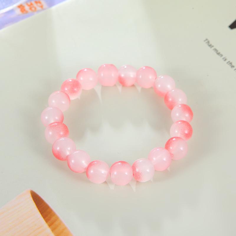 10 мм градиентный ледяной прозрачный стеклянный браслет на палец для студентов и подруг