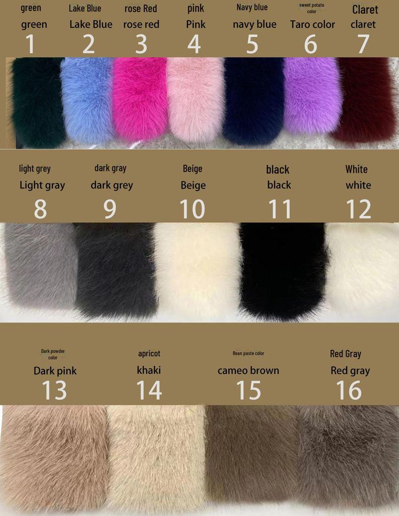 Высококачественная женская свободная стеганая шуба из искусственного меха лисы