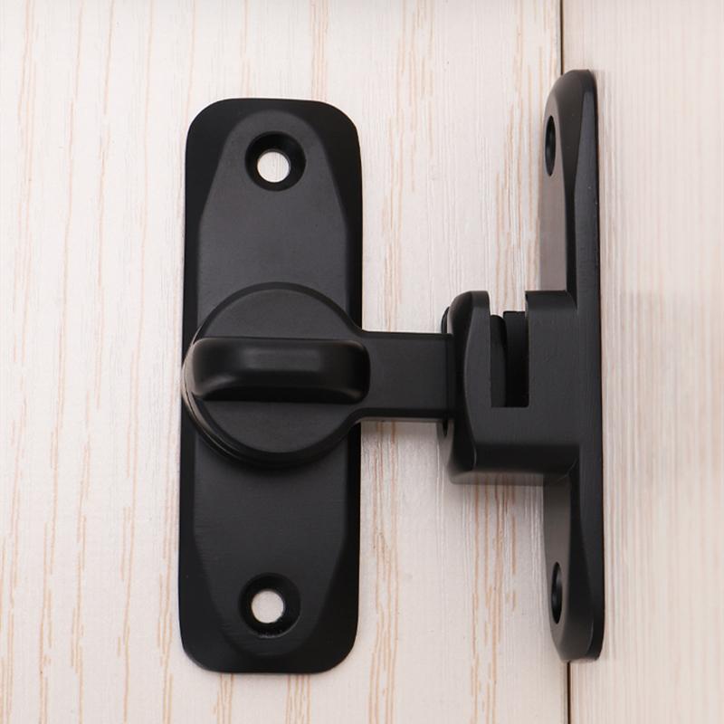 90°/180° Dual Purpose Anti-theft Buckle Door Buckle Sliding Door Latch Flat Door Lock Buckle Hasp Door Bolt No Punching