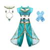 Jasmine Princess Dress for Girls Cosplay Aladdin Magic Lamp Costume Kids Halloween Birthday Carnival Party Vestidos 2-10T Outfit