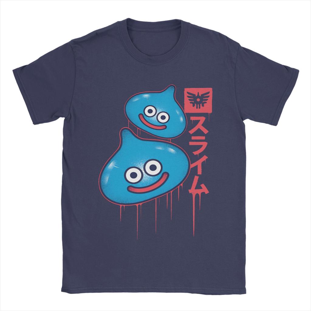 Unisexs Slimes Anime Game Dragon Quest T Shirt 100 Cotton Tops Humorous Short Sleeve Crew Neck Tees Summer TShirts