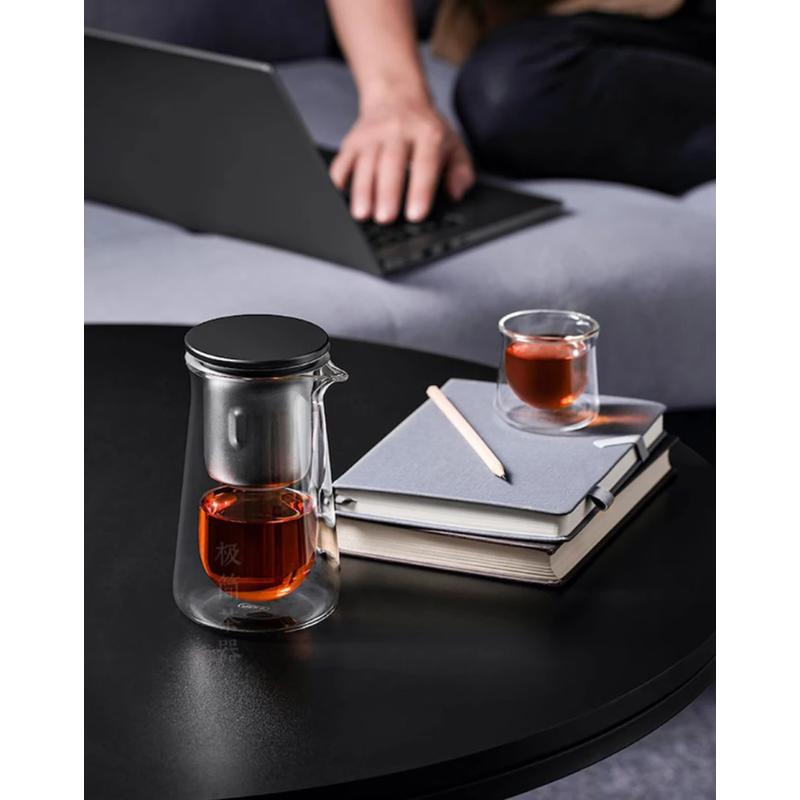 Teapot Magnetic One-Touch Tea And Water Separation Press-type Teapot Lazy Tea Maker Household Teapot