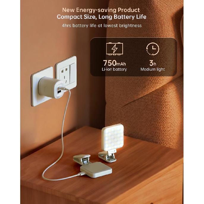 Portable Selfie Light for iPhone: Rechargeable Phone Fill Lights, Ring Light for Camera Picture, Makeup Photo, Video Conferences, Laptop Use, Zoom