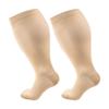 2XL-4XL Knee High Stockings Plus Size Calves Leg Stockings Colorful Compression Socks  Women