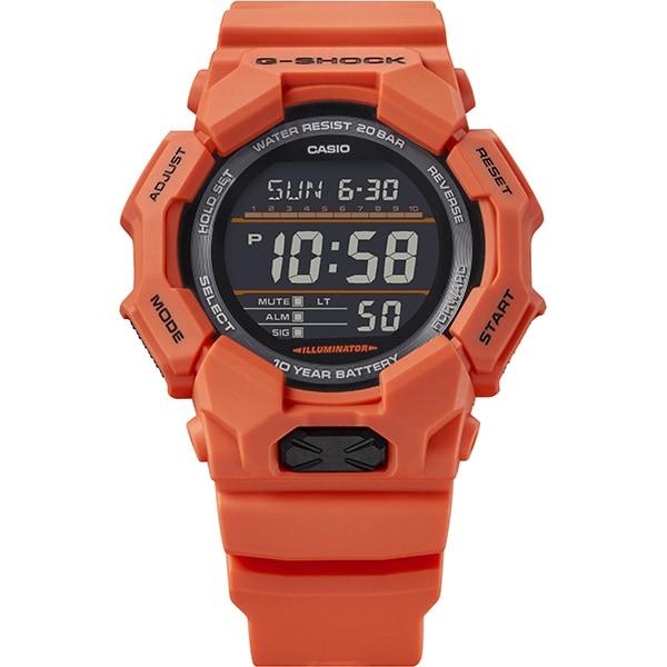 Casio Мужские часы G-SHOCK GD-010-4JF [G-SHOCK 10-YEAR BATTERY SERIES] Круглые часы Orange Digital
