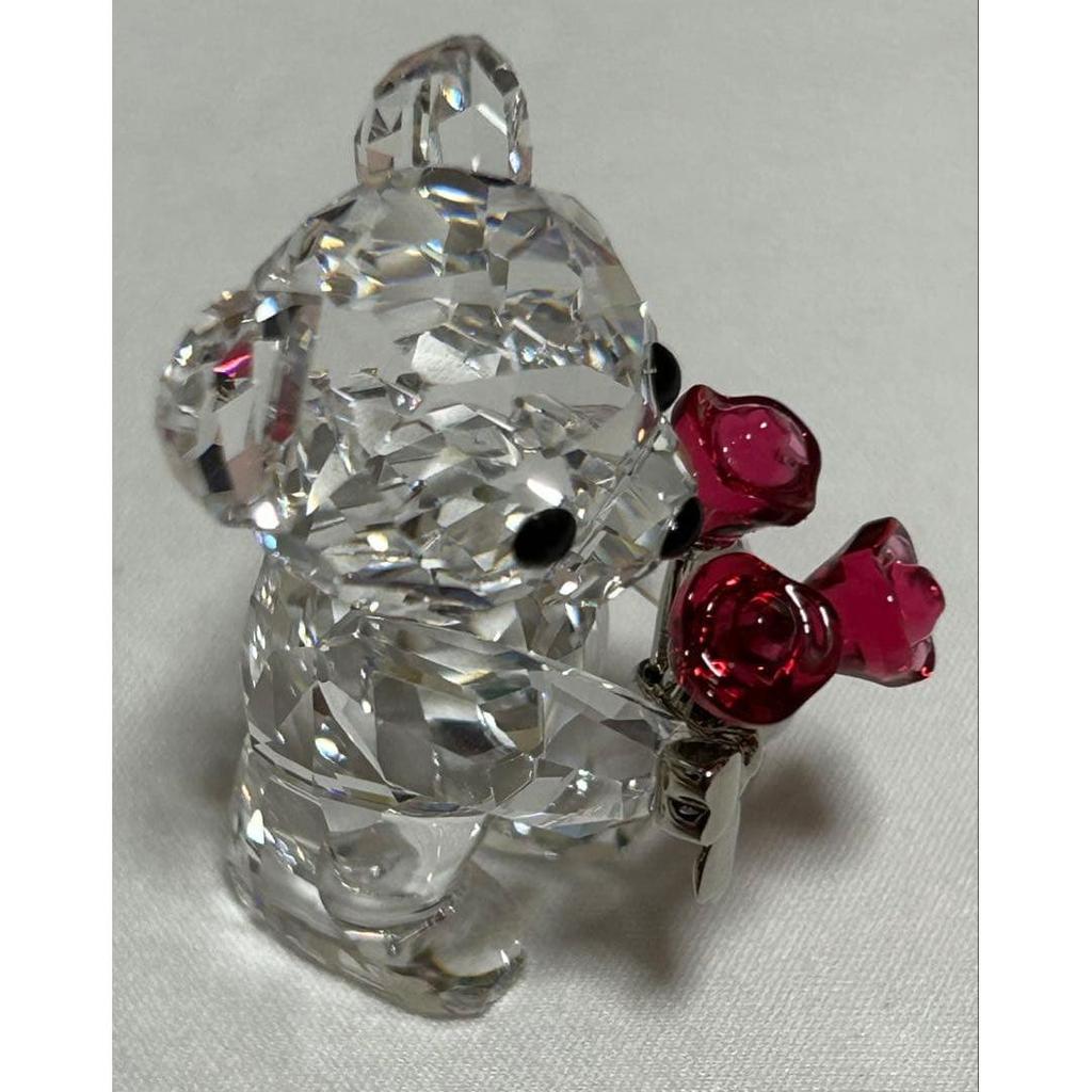 Used Swarovski Chris Bear RED ROSES FOR YOU