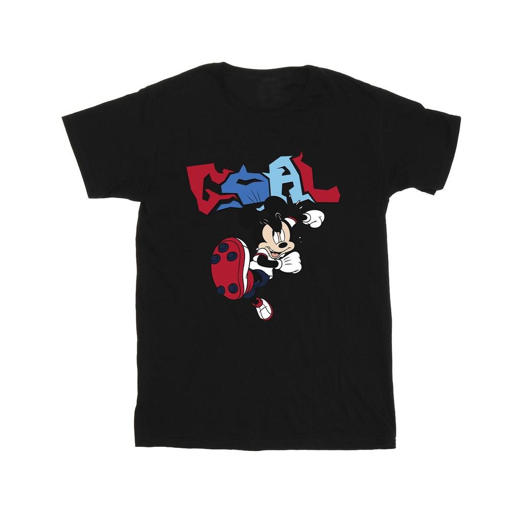 Disney Mens Mickey Mouse Goal Striker Pose T-Shirt