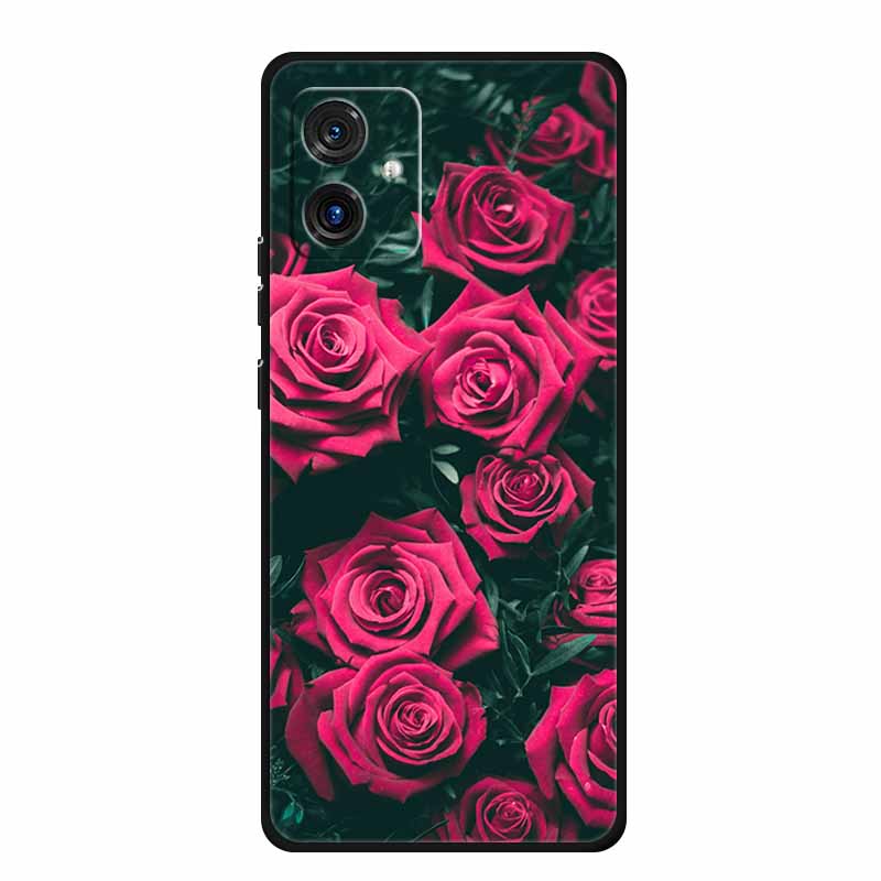 For Motorola G14 4G Case Animals TPU Silicone Soft Cover Phone Cases for Moto G14 G 14 MotoG14 PAYF0010IN Shockproof Wolf Fundas