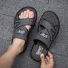 Закажите на размер больше Летние модные стильные уличные тапочки Нескользящие износостойкие пляжные мужские сандалии