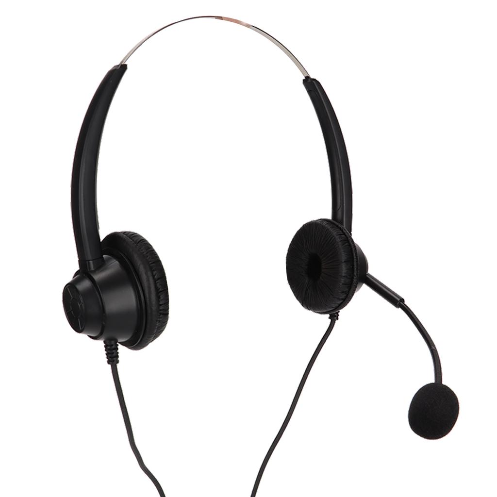 H360DRJ Binaural Phone Headphone Black Noise Canceling Double Sided Headset for Call Centers Online