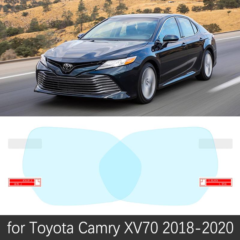 Для Toyota Camry 70 XV70 2018 Полное Покрытие Зеркал Заднего Вида Пленки Против Тумана Водонепроницаемая Пленка Против Тумана Чистый Автомобиль Аксессуары