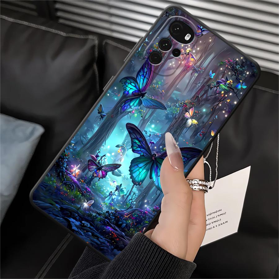 Phone Cover Case for Motorola Moto G60s G32 G22 Edge40 G51 G73 G52 G50 G53 G30 Edge 20 Pro 30 Lite G71 Dream Butterfly