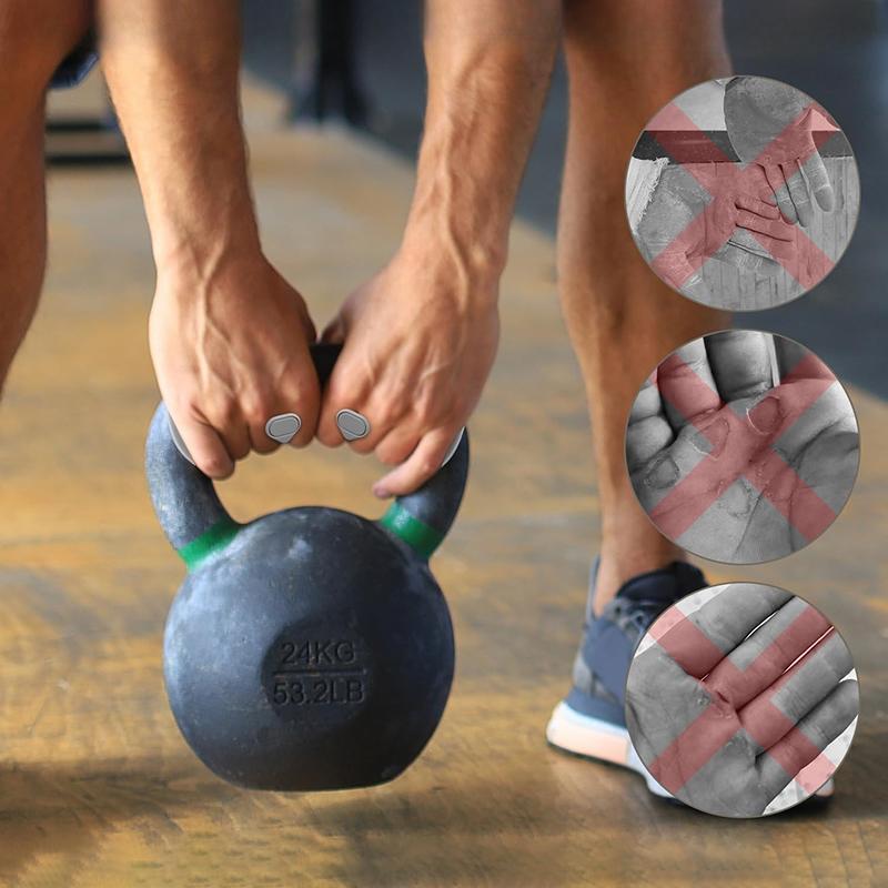 Перчатки для тяжелой атлетики для мужчин и женщин: Резиновые противоскользящие рукоятки для тяжелой атлетики в спортзале для тренировок и упражнений с весом