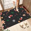 Christmas Floor Mat Festive Atmosphere Feeling Absorbent Non-slip Foot Mat Household Door Floor Mat