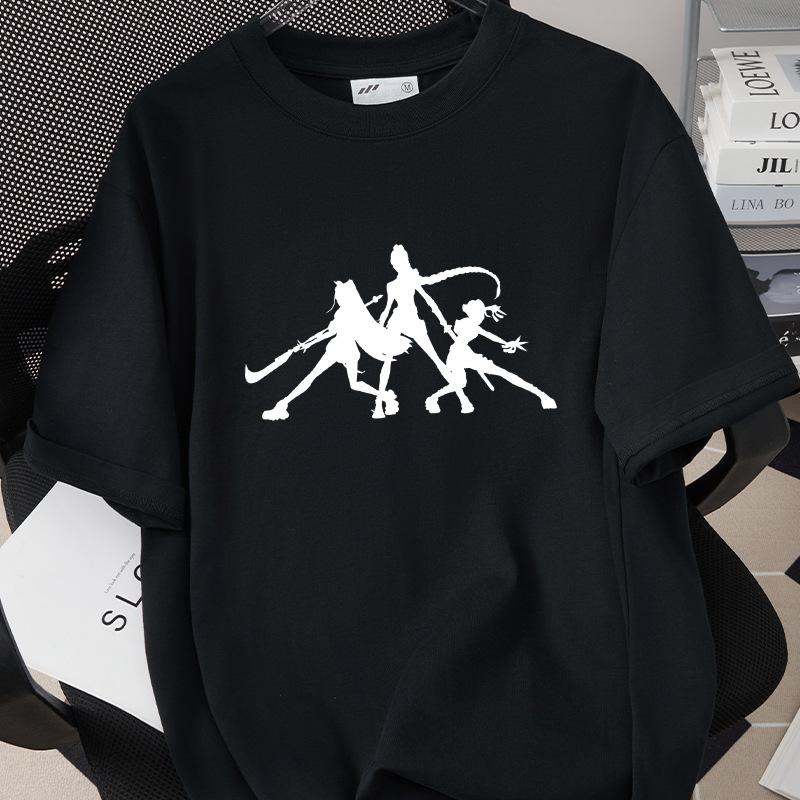 KPop Demon Hunters Huntrix Printing Men T-shirt Summer Cotton Short Sleeve Tshirt for Female O-neck Women Tee Streetwear Tops