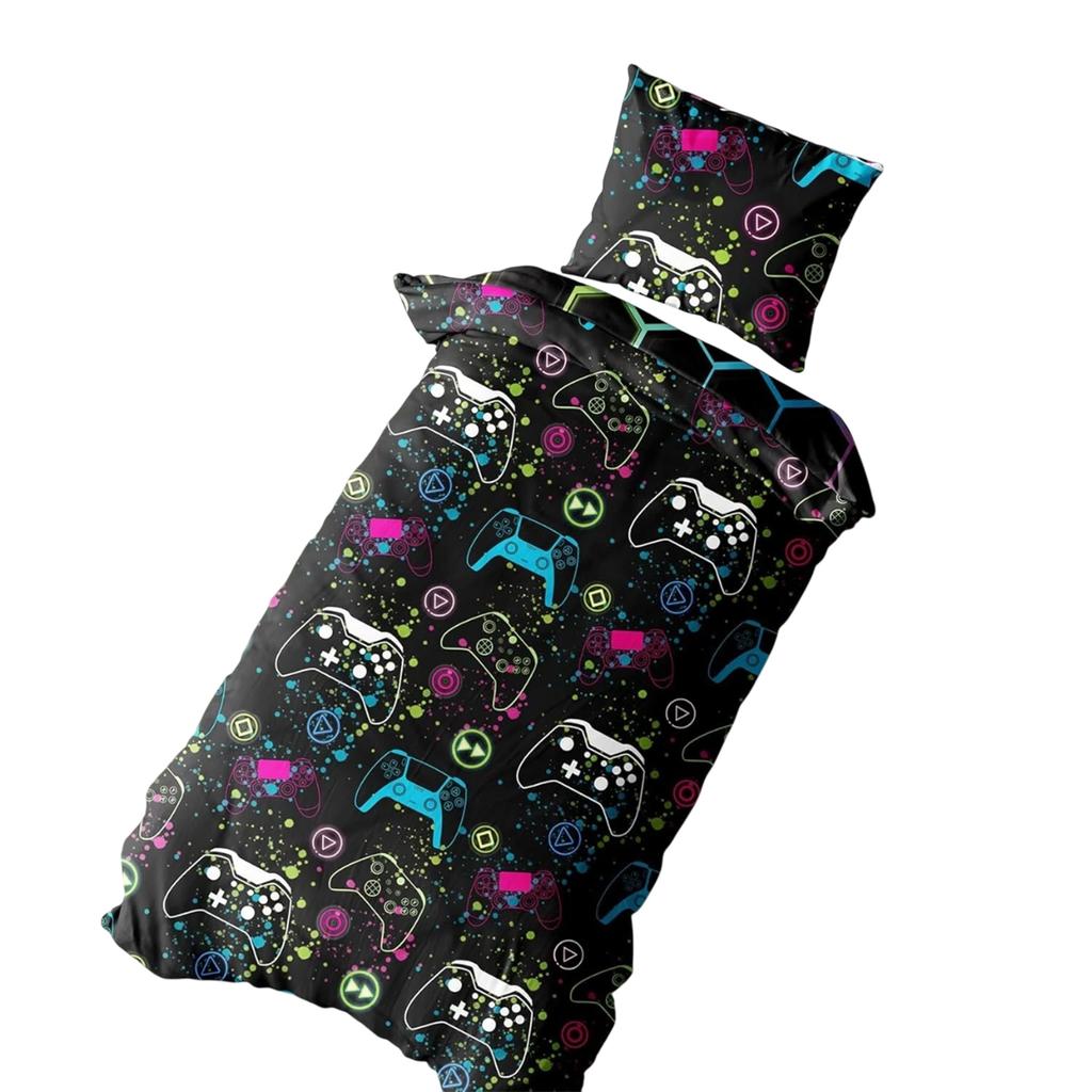 Floso Gamer For Life Graffiti Reversible Duvet Set