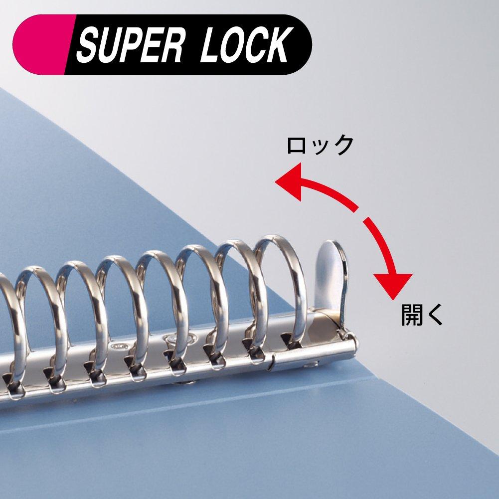 KOKUYO File Ring File Foam PP Sheet Cover A4 120 Sheets 30 Holes Pink F460P