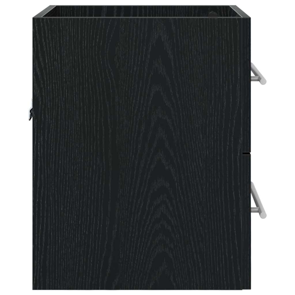 Washbasin Cabinet Black Oak Effect 38.5 x 41 x 48 cm