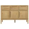 FLORO Sideboard Wax Brown 114 x 43 x 74 cm Solid Pine Wood