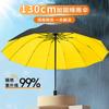 Oversized Umbrella Stall, Manual Sturdy, Large Double Enlarged, Reinforced, Thickened, Rainstormproof, Sunscreen, Folded