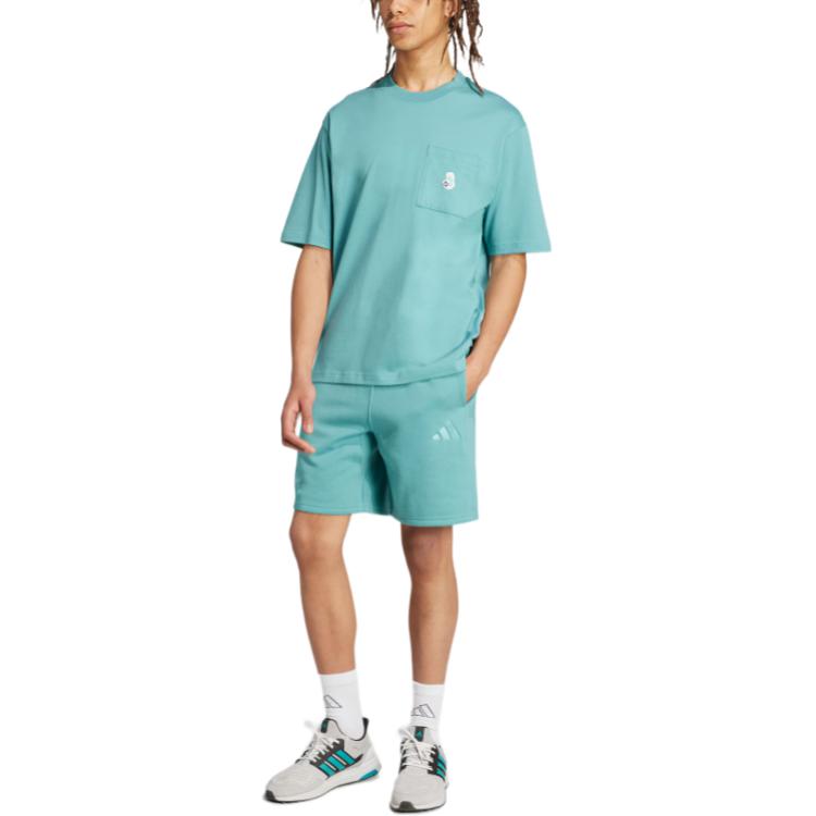 Adidas SS25 DOG SOCCER PATCH POCKET T SHIRT T Shirt Men's Powder Green JL9235