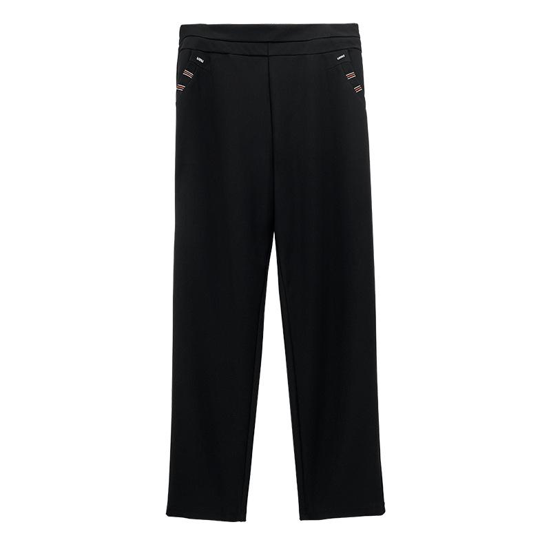 Большие размеры женские осенне-зимние новые свободные повседневные брюки-харен с высокой талией